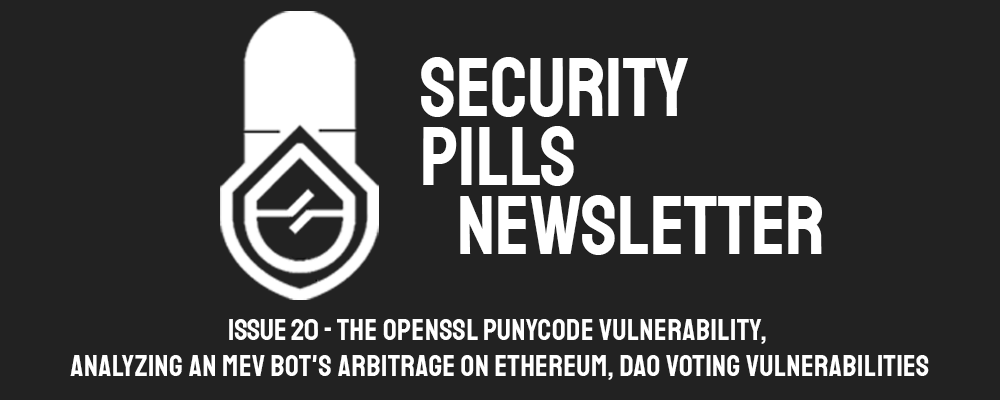 Security Pills - Issue 20