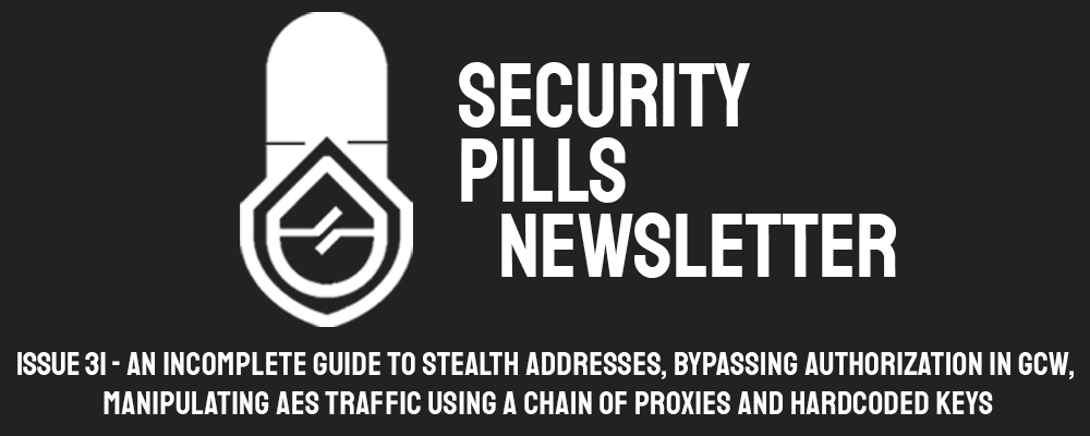 Security Pills - Issue 31